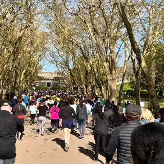 First @crystalpalacepark Park Run. Thank you @nina_deg for making me do it. 
Proudest moments - overtaking an (albeit elderly) man and then not coming last. Worst moment - being lapped by a man pushing a baby in a push chair. #parkrun 
.
.
.
.
.
#crystalpalacepark #crystalpalaceparkrun #parkrunner #parkrunuk #5k #5krun #runningmotivation #runningcommunity #parklife #parkrunday #parkrunners #runninggirl